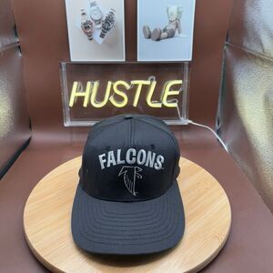 Vintage AJD NFL Atlanta Falcons Adjustable Snapback Cap Hat Black
